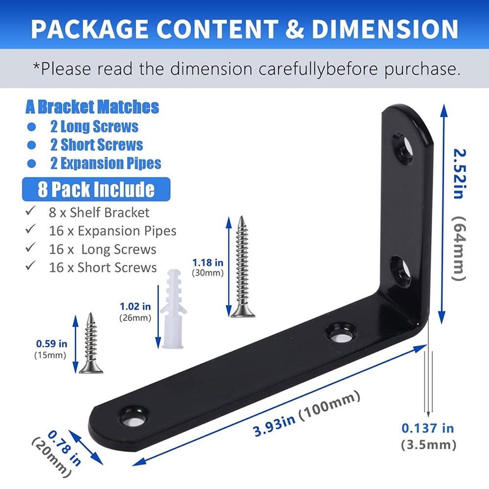 FLOATING SHELF BRACKET SET